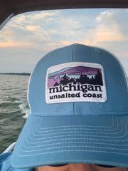 Trucker Hat Landscape Columbia Blue